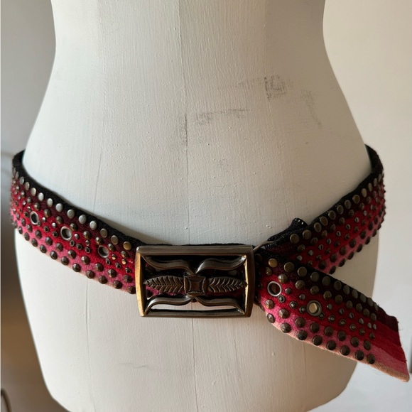 What Comes Around Goes Around Belt with James Lind Studio Buckle - Picture 1 of 11